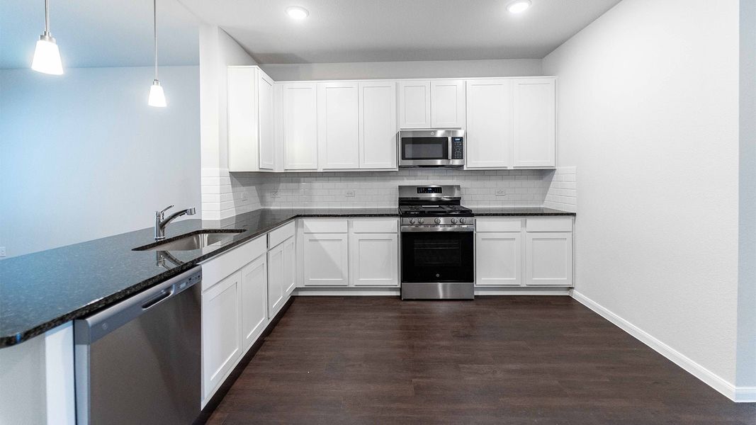 Furnished interior view inside a new home in The Canopies, Splendora (Image 5).