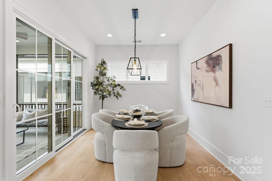 Furnished interior view inside a new home in , Charlotte (Image 10).