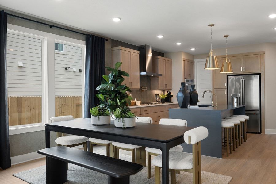 Furnished interior view inside a new home in Terrace Collection At Turner's Crossing, Buda (Image 33).