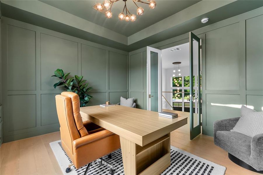 Furnished interior view inside a new home in , Dallas (Image 15).