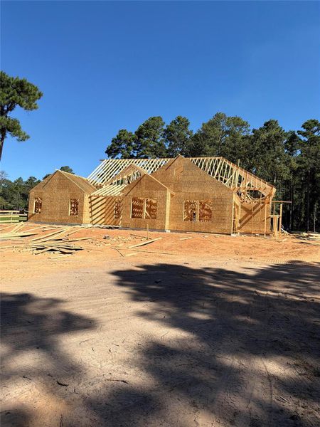 In-progress construction of a new home in , Plantersville, TX (Image 16).