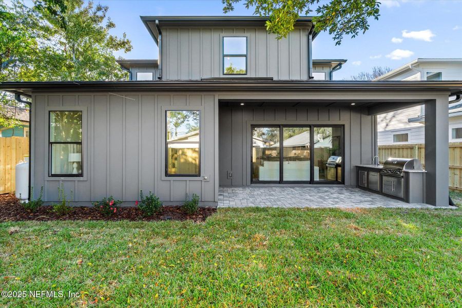 Exterior details and patio area of a home in , Jacksonville Beach (Image 26). Exterior details and patio area of a home in , Jacksonville Beach (Image 26).