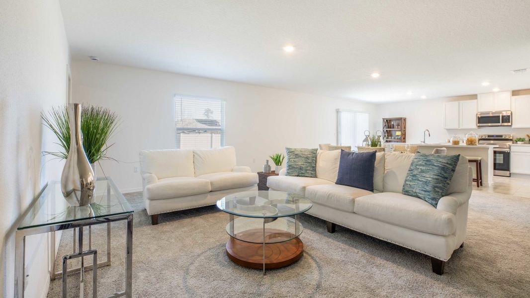 Representative furnished interior of a home built from the Orchid by Maronda Homes in Coastal Communities, Edgewater (Image 7).