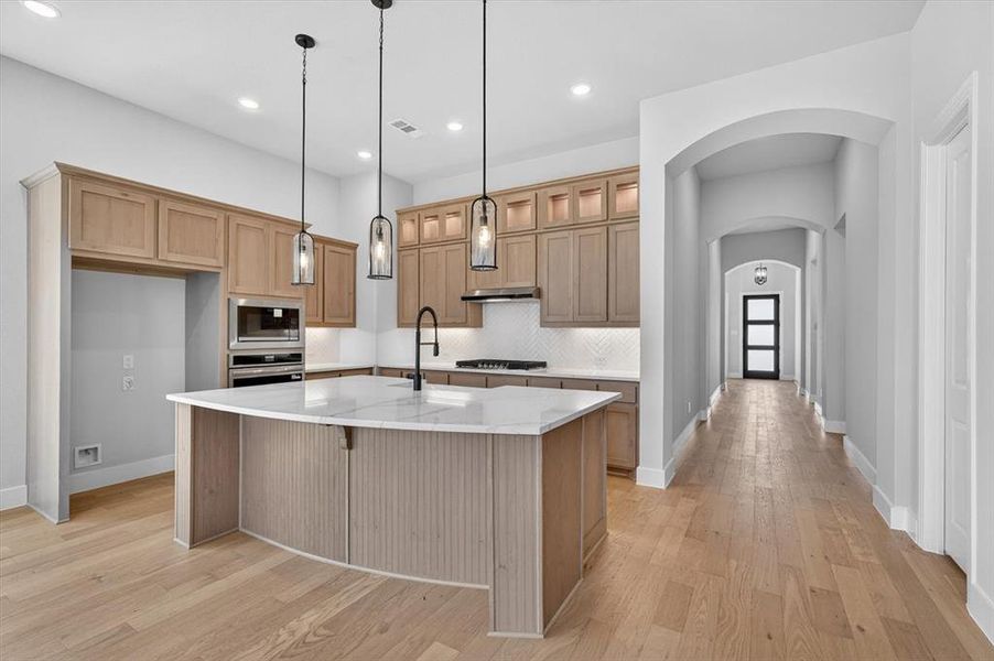 Furnished interior view inside a new home in Trinity Falls, McKinney (Image 3). Furnished interior view inside a new home in Trinity Falls, McKinney (Image 3).