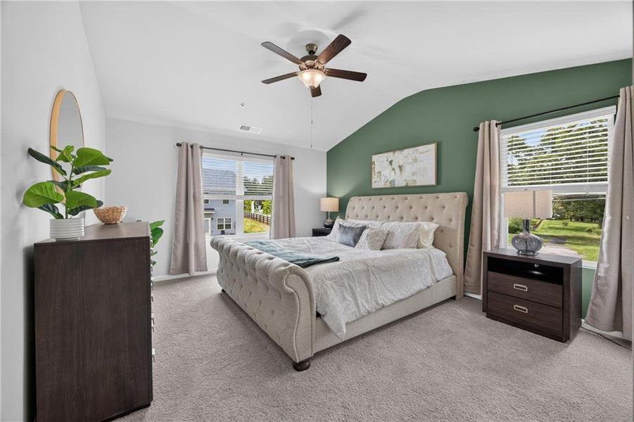Furnished interior view inside a new home in Lake Harbin, Morrow (Image 22).