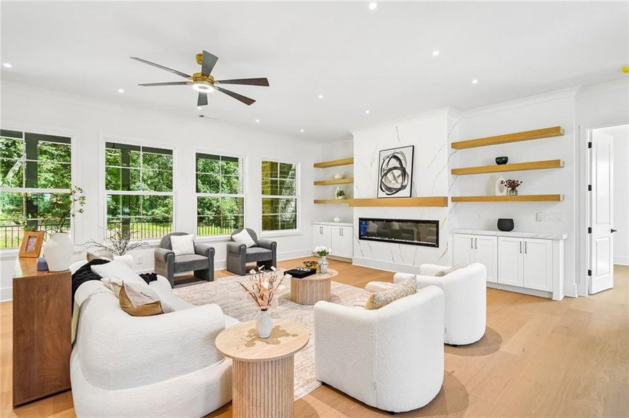Furnished interior view inside a new home in , Buford (Image 34).