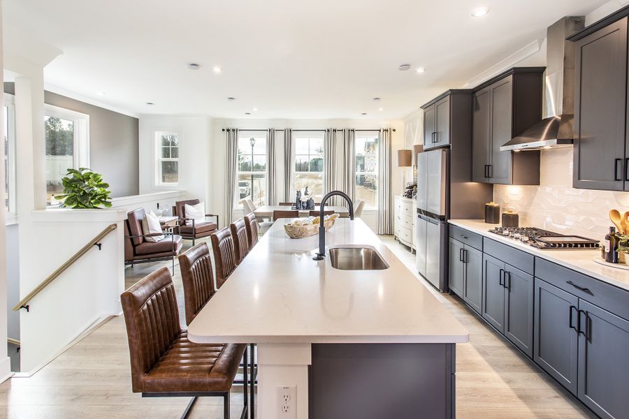 Representative furnished interior of a home built from the Brayton by Beazer Homes in Towne Village at Suwanee Dam, Sugar Hill (Image 3).