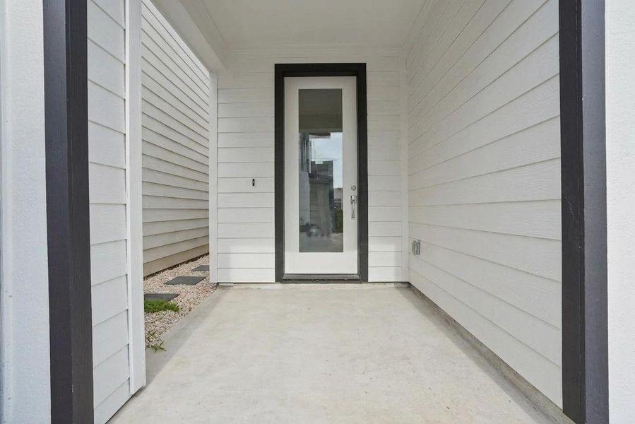 Exterior details and patio area of a home in , Houston (Image 25).