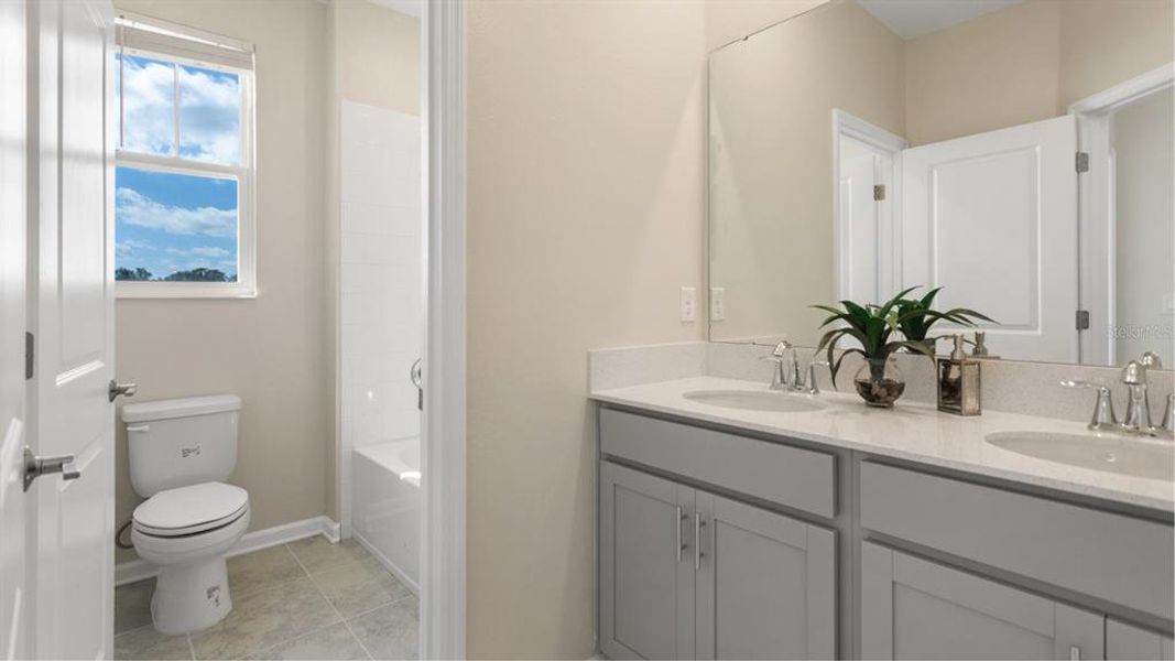 Furnished interior view inside a new home in , Clermont (Image 3).