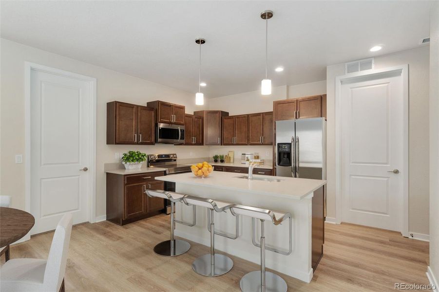 Furnished interior view inside a new home in , Fort Lupton (Image 15).