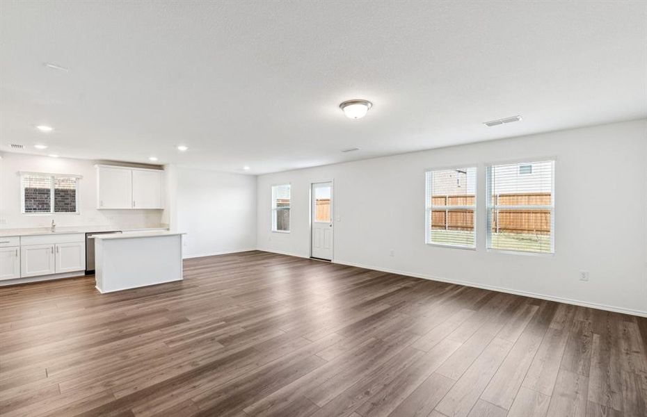 Gathering room with view of main living areas