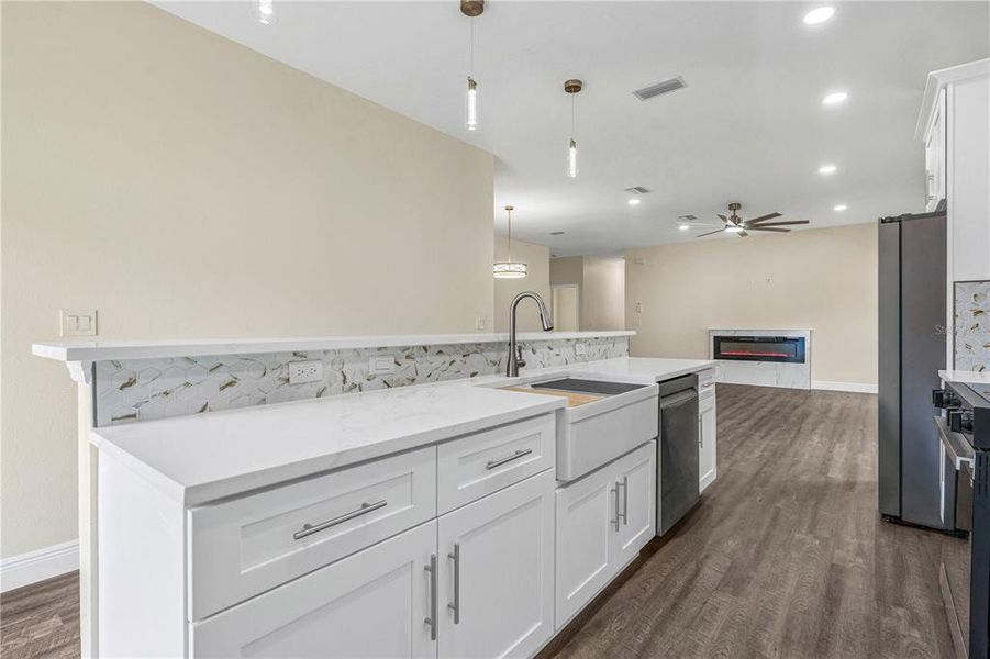 Furnished interior view inside a new home in , Daytona Beach (Image 7).