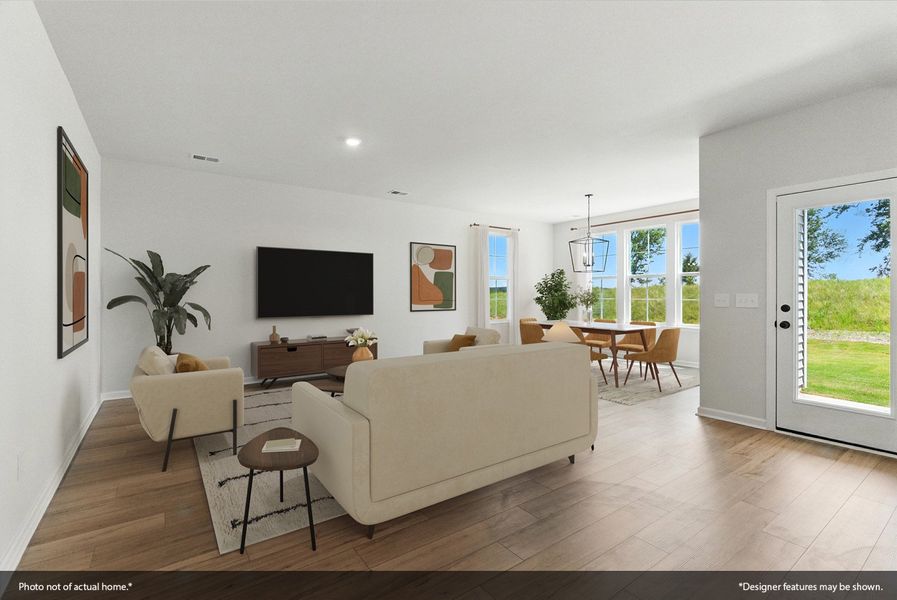 Furnished interior view inside a new home in Sweetbrier, Durham (Image 5). Furnished interior view inside a new home in Sweetbrier, Durham (Image 5).