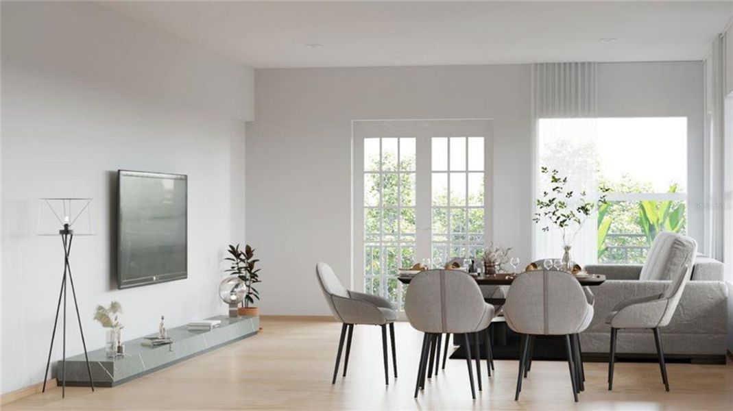 Furnished interior view inside a new home in , Kissimmee (Image 8).