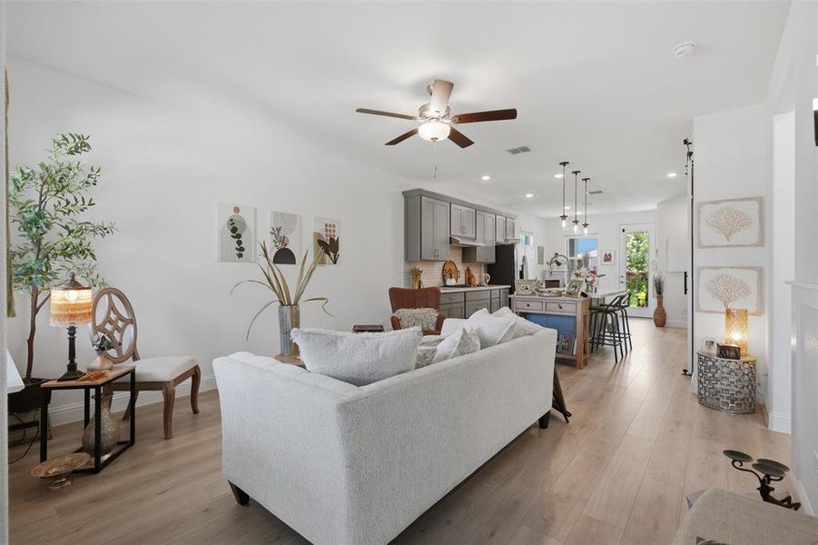 Furnished interior view inside a new home in Cross Creek Meadows, Celina (Image 13).