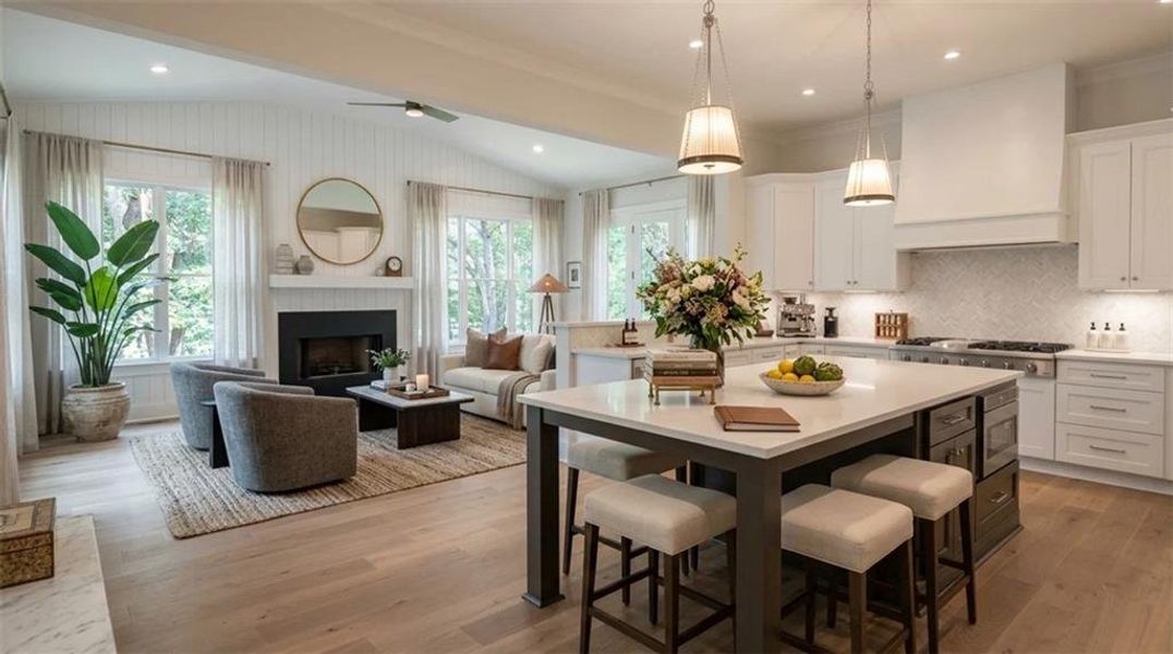 Furnished interior view inside a new home in , Atlanta (Image 28).