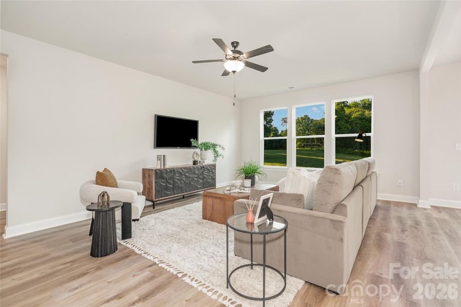 Furnished interior view inside a new home in , Charlotte (Image 6). Furnished interior view inside a new home in , Charlotte (Image 6).