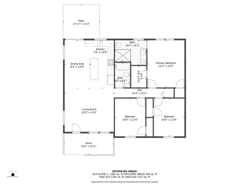 2D floor plan layout of this home in , Cherryville, NC (Image 3).