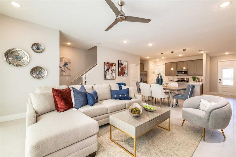 Furnished interior view inside a new home in , Kissimmee (Image 5).