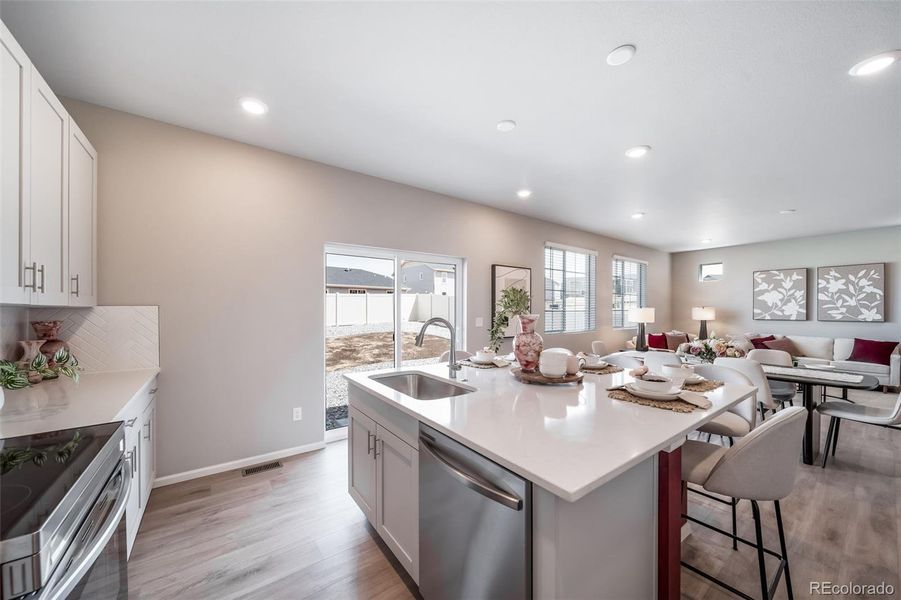 Furnished interior view inside a new home in , Aurora (Image 14).