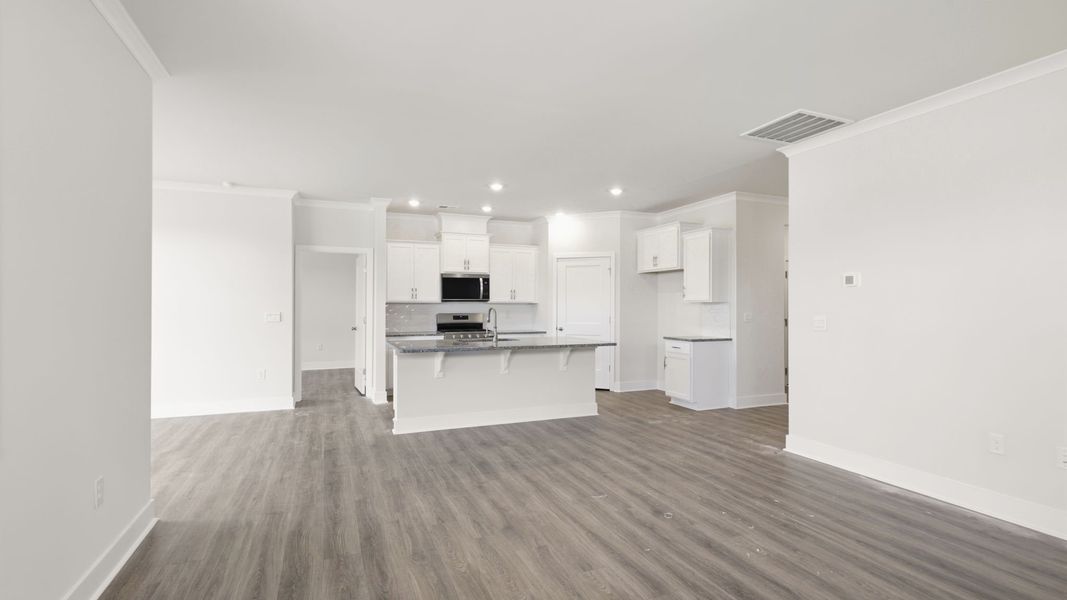 Spacious, unfurnished interior of a new home in Reserve at Tap Root Farms, Fletcher (Image 19). Spacious, unfurnished interior of a new home in Reserve at Tap Root Farms, Fletcher (Image 19).