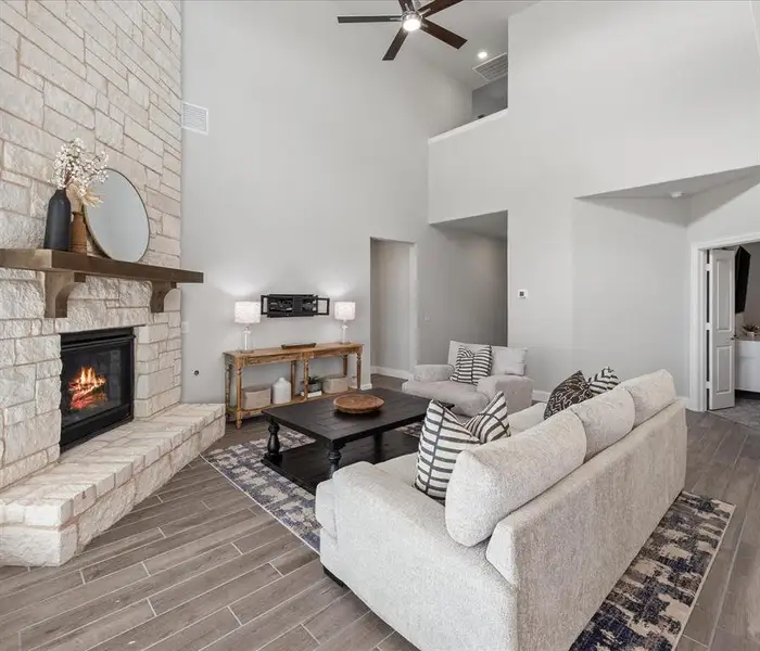Furnished interior view inside a new home in The Lakes at Parks of Aledo, Aledo (Image 4).