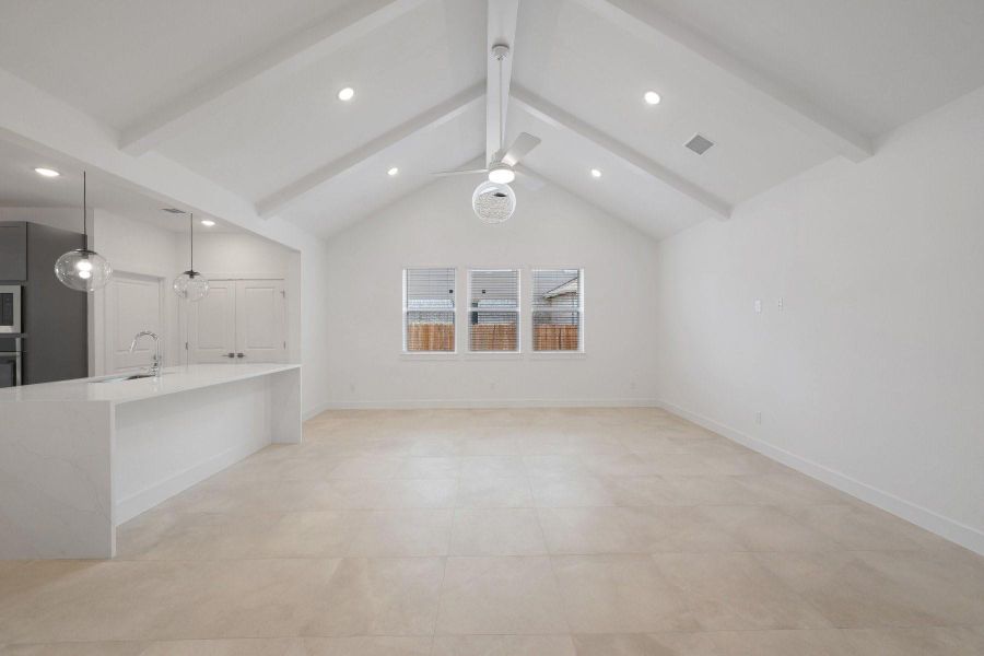 Bright and airy great room with high ceilings Bright and airy great room with high ceilings