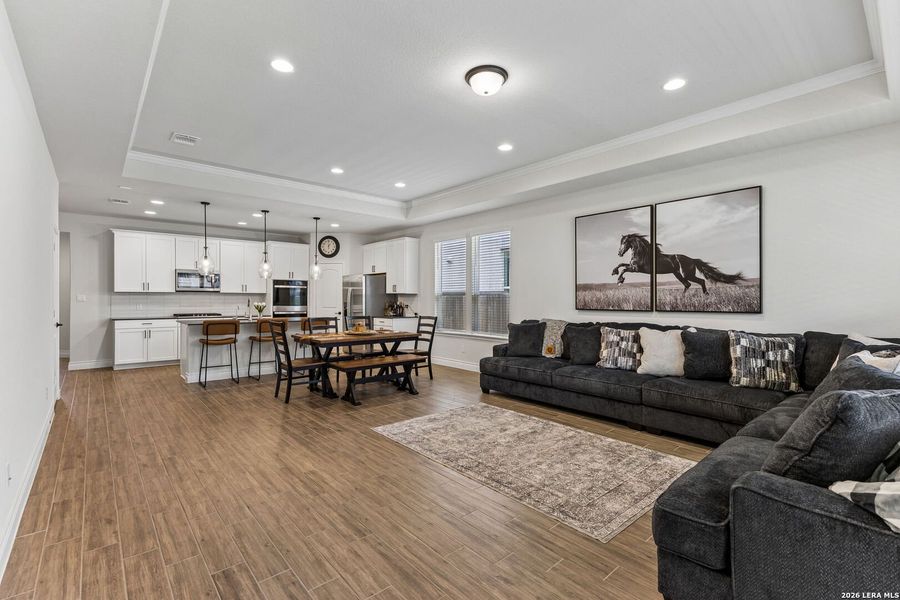 Furnished interior view inside a new home in Sendero at Veramendi, New Braunfels (Image 19).