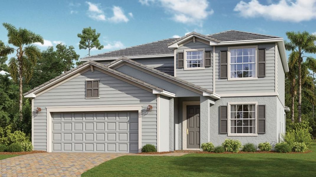 Amalfi coastal-inspired exterior