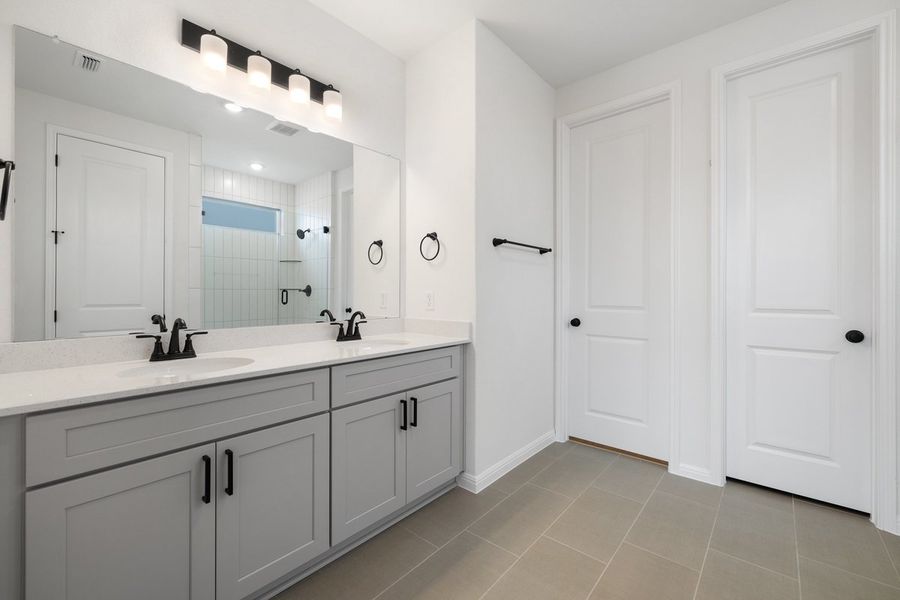 Furnished interior view inside a new home in Sage Hollow, Kyle (Image 10).