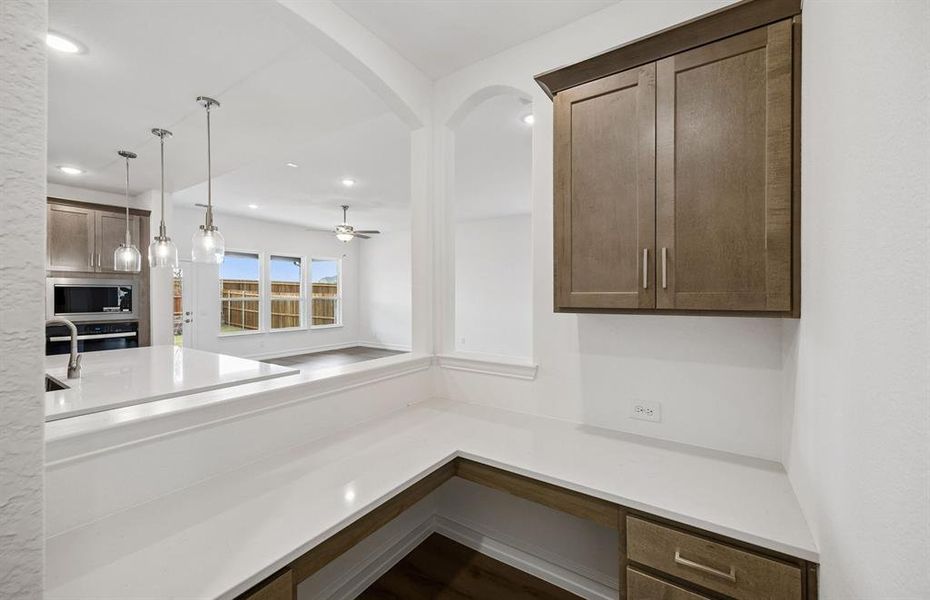 Pulte Planning Center off kitchen and dining area Pulte Planning Center off kitchen and dining area