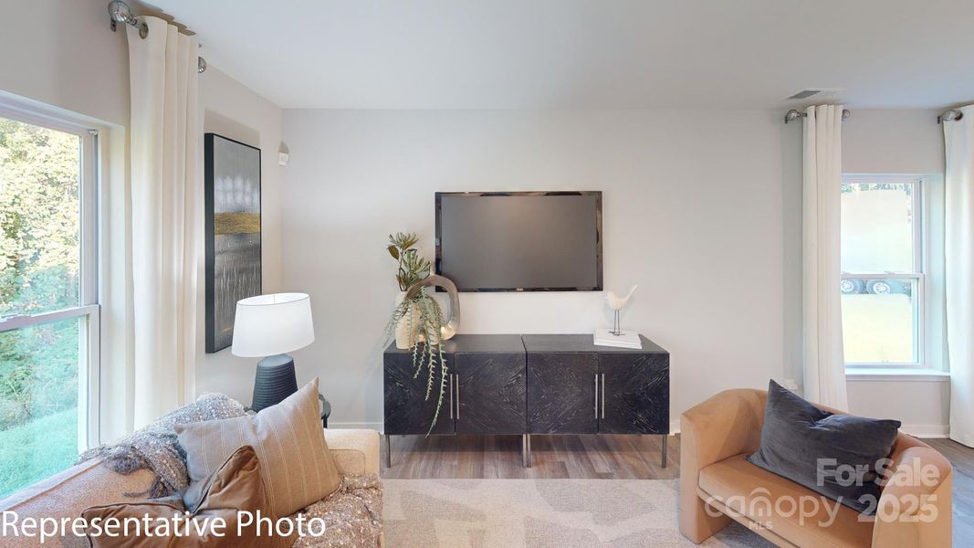 Furnished interior view inside a new home in Woodhaven at Chester, Chester (Image 11).