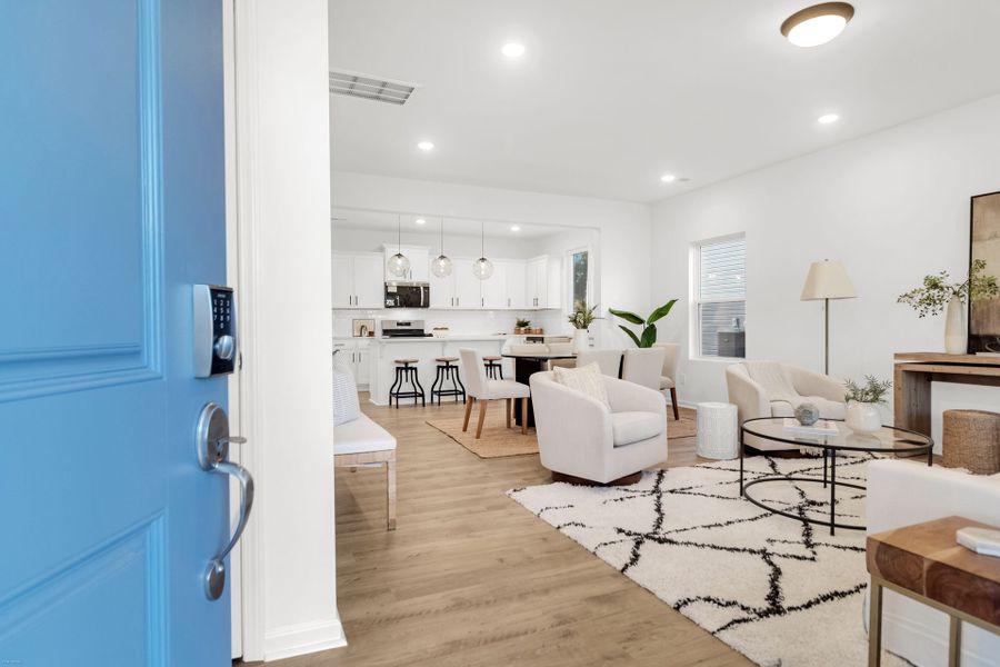 Furnished interior view inside a new home in Homecoming, Ravenel (Image 3).