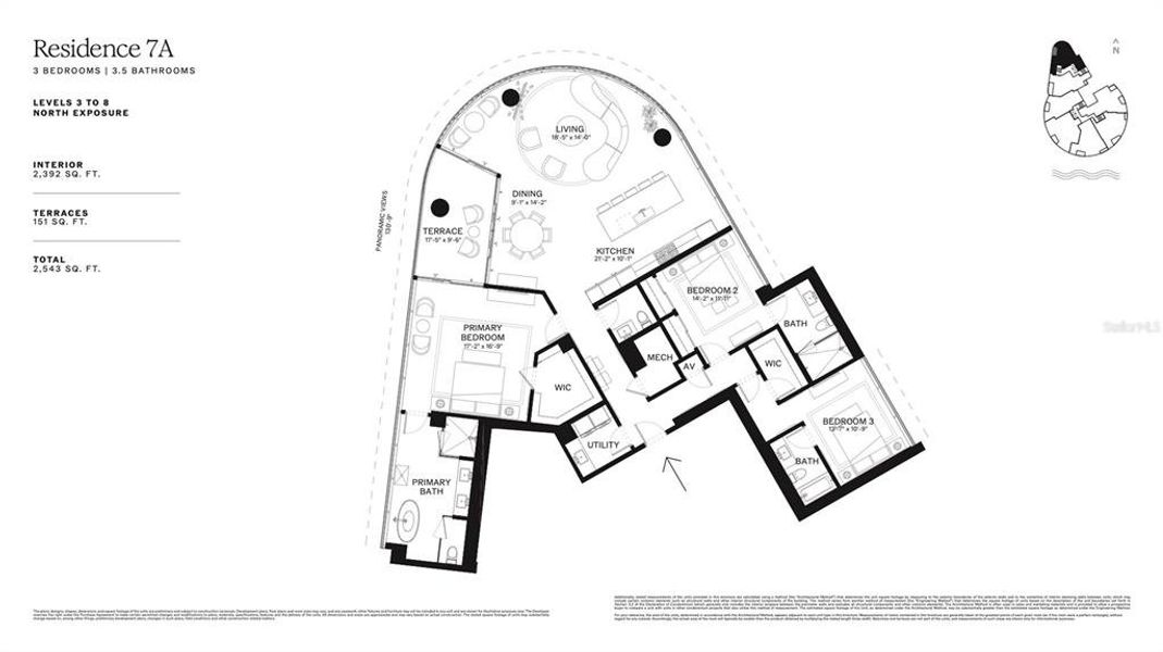 2D floor plan layout of this home in , Clearwater Beach, FL (Image 5).