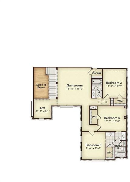 2D floor plan layout of this home in Kentsdale Farms, DeSoto, TX (Image 4). 2D floor plan layout of this home in Kentsdale Farms, DeSoto, TX (Image 4).