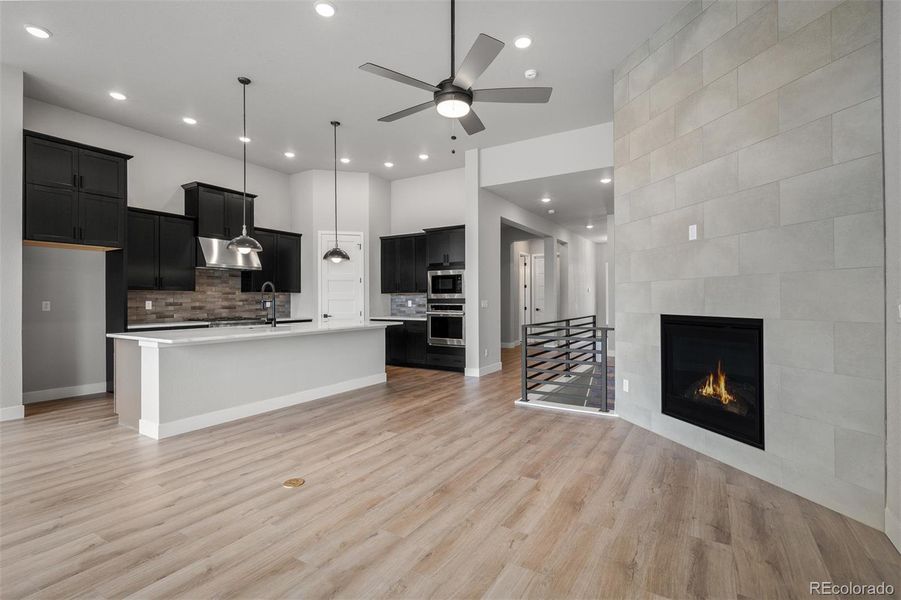 Furnished interior view inside a new home in Cloverleaf – Mountainview Collection, Monument (Image 14).