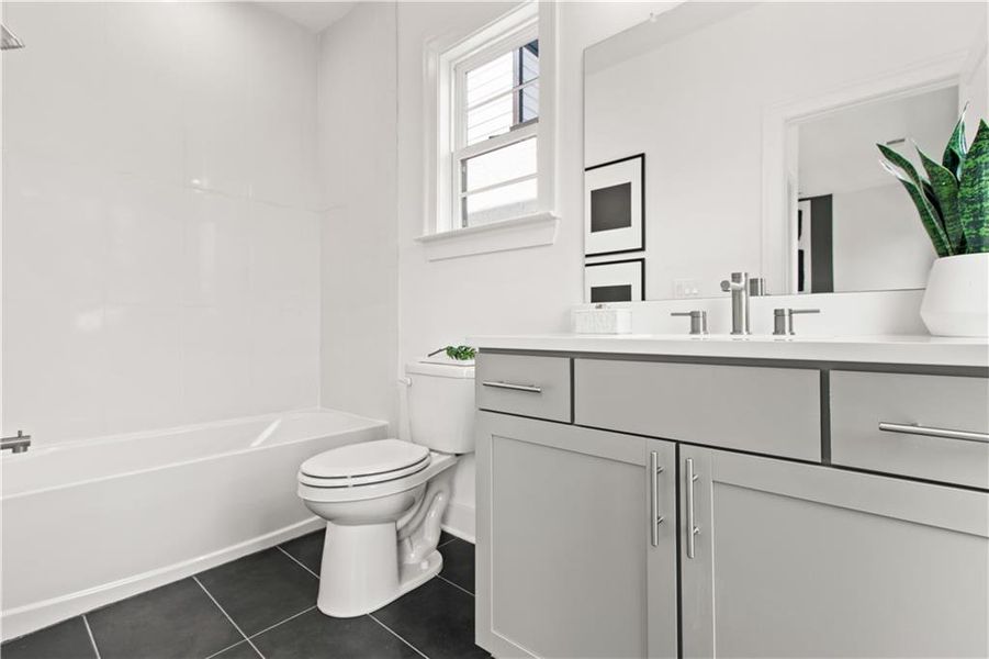 Furnished interior view inside a new home in Easton, Atlanta (Image 9). Furnished interior view inside a new home in Easton, Atlanta (Image 9).