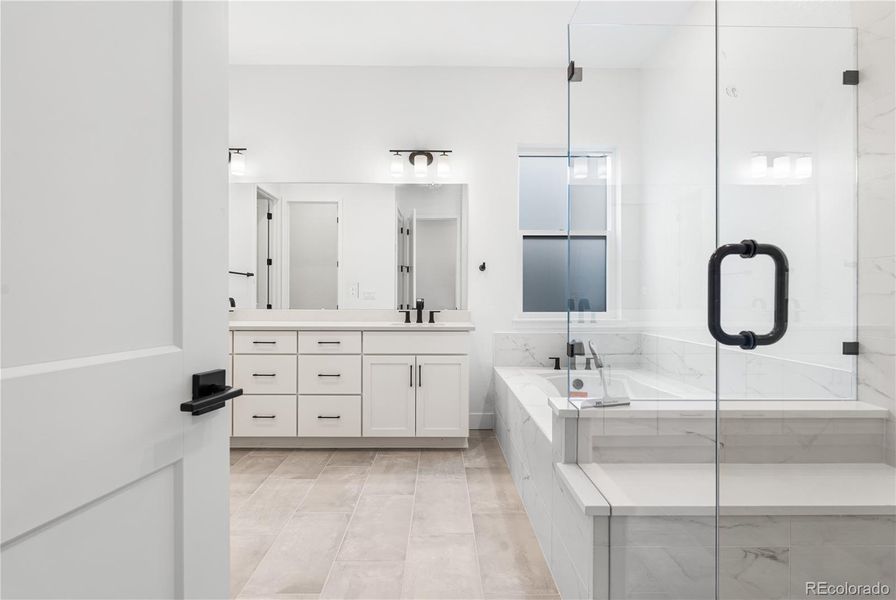 Furnished interior view inside a new home in Reflection at Solstice, Littleton (Image 8).