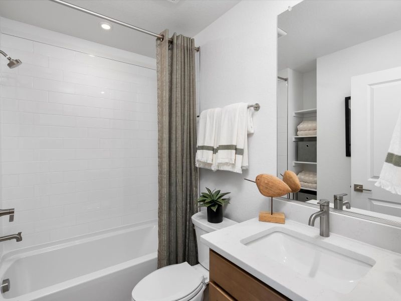 Representative furnished interior of a home built from the Greyson by Lokal Homes in The Commons at Victory Ridge, Colorado Springs (Image 8).
