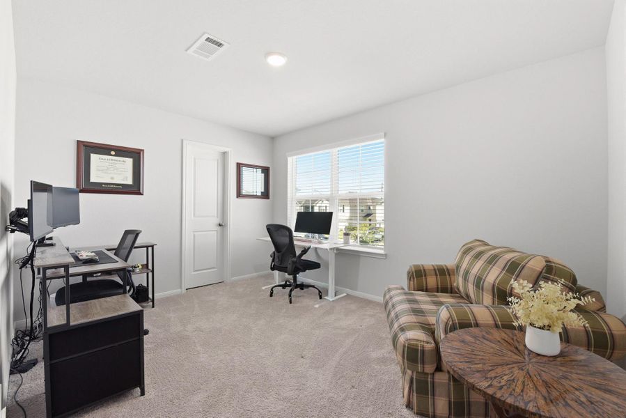 Furnished interior view inside a new home in Haven at Kieth Harrow, Katy (Image 30).