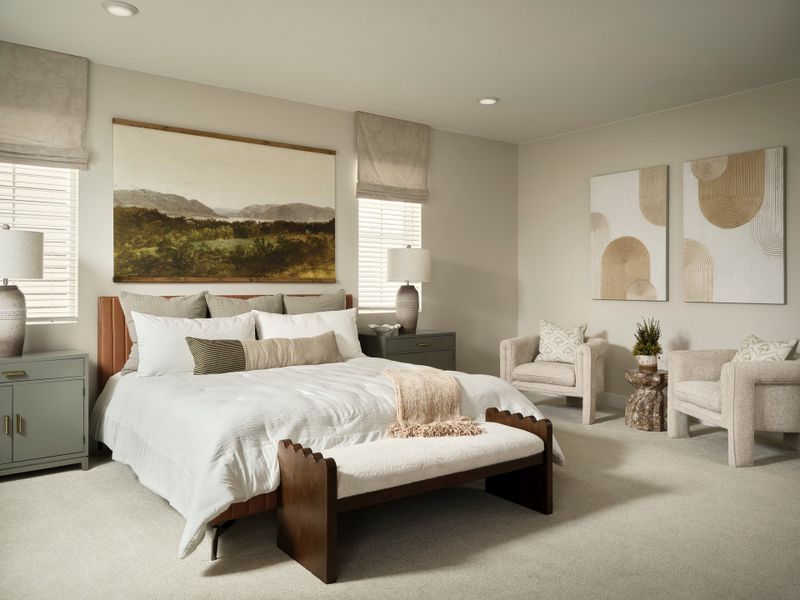 Representative furnished interior of a home built from the Spark Two by Brookfield Residential in Uplands, Westminster (Image 9).