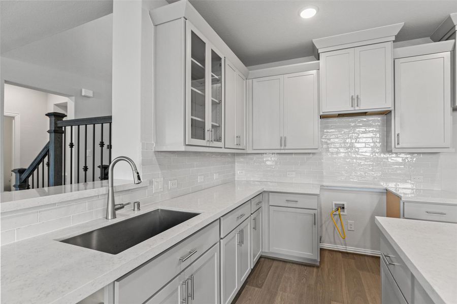 Furnished interior view inside a new home in Park at Eldridge, Sugar Land (Image 10). Furnished interior view inside a new home in Park at Eldridge, Sugar Land (Image 10).