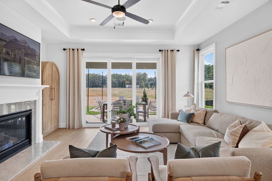 Representative furnished interior of a home built from the Mainstay by Pulte Homes in Everhour, Newnan (Image 45).