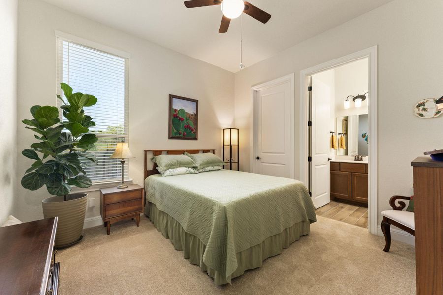 Guest bedroom #2 of 2 has a walk-in closet and private bathroom. Guest bedroom #2 of 2 has a walk-in closet and private bathroom.