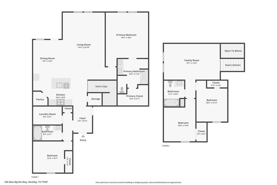 2D floor plan layout of this home in Maple Woods, Hockley, TX (Image 5). 2D floor plan layout of this home in Maple Woods, Hockley, TX (Image 5).
