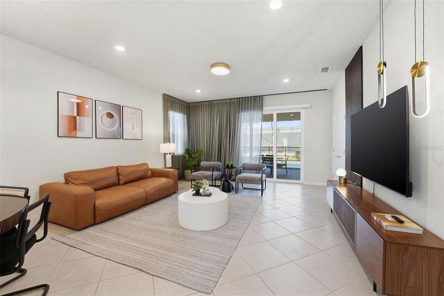 Furnished interior view inside a new home in , Clermont (Image 9).