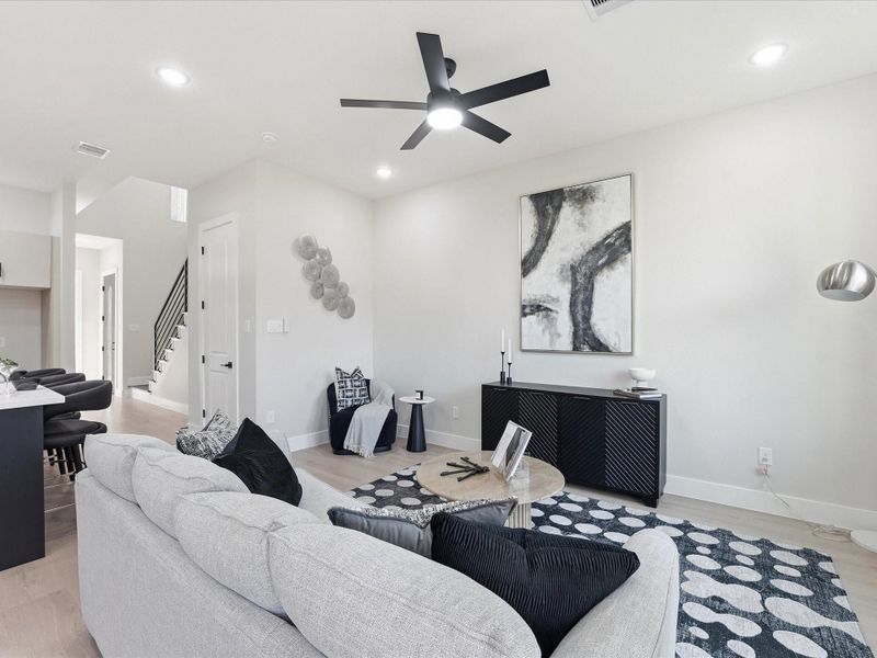 First Floor Living, Kitchen, and Dining