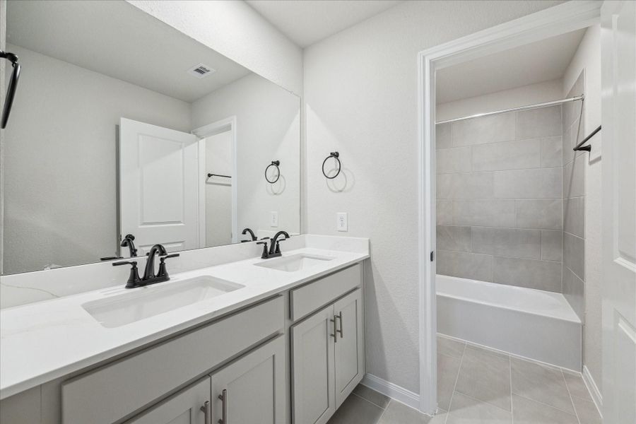 Furnished interior view inside a new home in Elyson, Katy (Image 9).