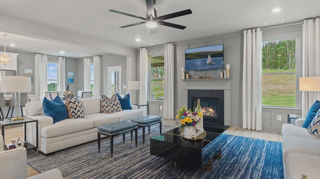 Representative furnished interior of a home built from the Rosemary II by DRB Homes in Northcroft, Loganville (Image 18).