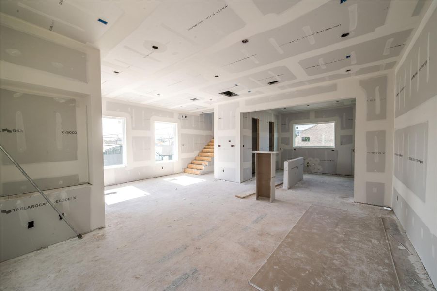 Another view showcasing the open floorplan.